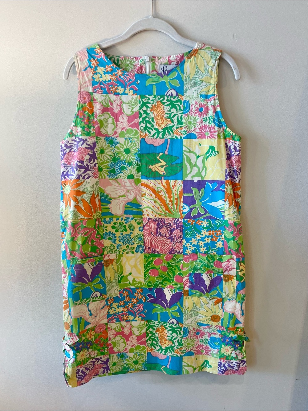 Vintage Lilly Pulitzer Patchwork Bold Shift Dress Size 8
